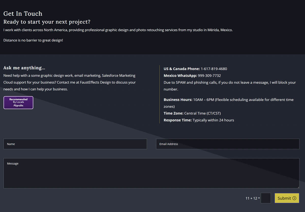 contactMe Image of the Contact Me page
